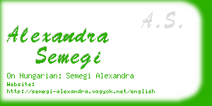 alexandra semegi business card